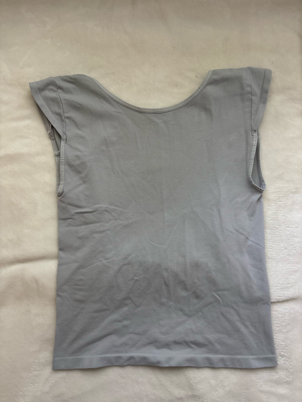 Free people Women's Scoop Neck Cap Sleeve Tee in Light Gray